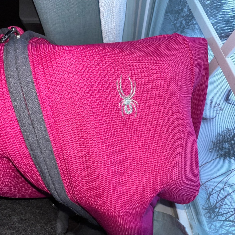 Spyder Women's Ski Jacket in Pink and Gray